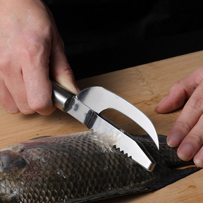 KnifeFish - Faca Inoxidável 3 em 1 para Limpeza de Peixe