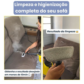 Limpador à Vapor + 9 acessórios + Frete Grátis na sua 1ª compra