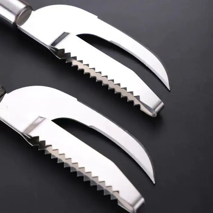 KnifeFish - Faca Inoxidável 3 em 1 para Limpeza de Peixe