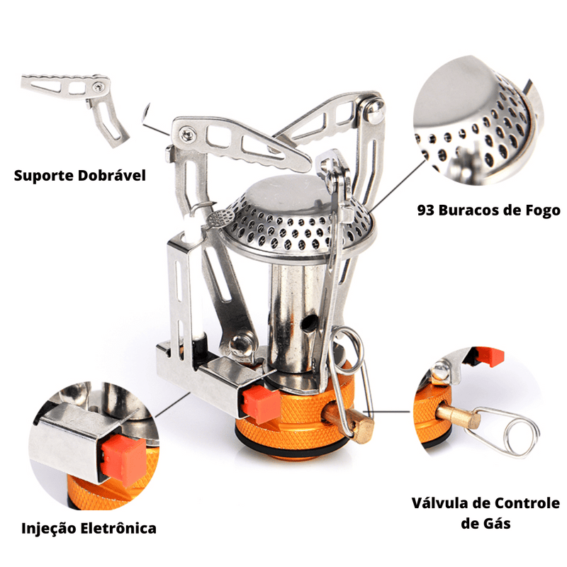 Mini Fogareiro Portátil® Mais Forte do Mundo