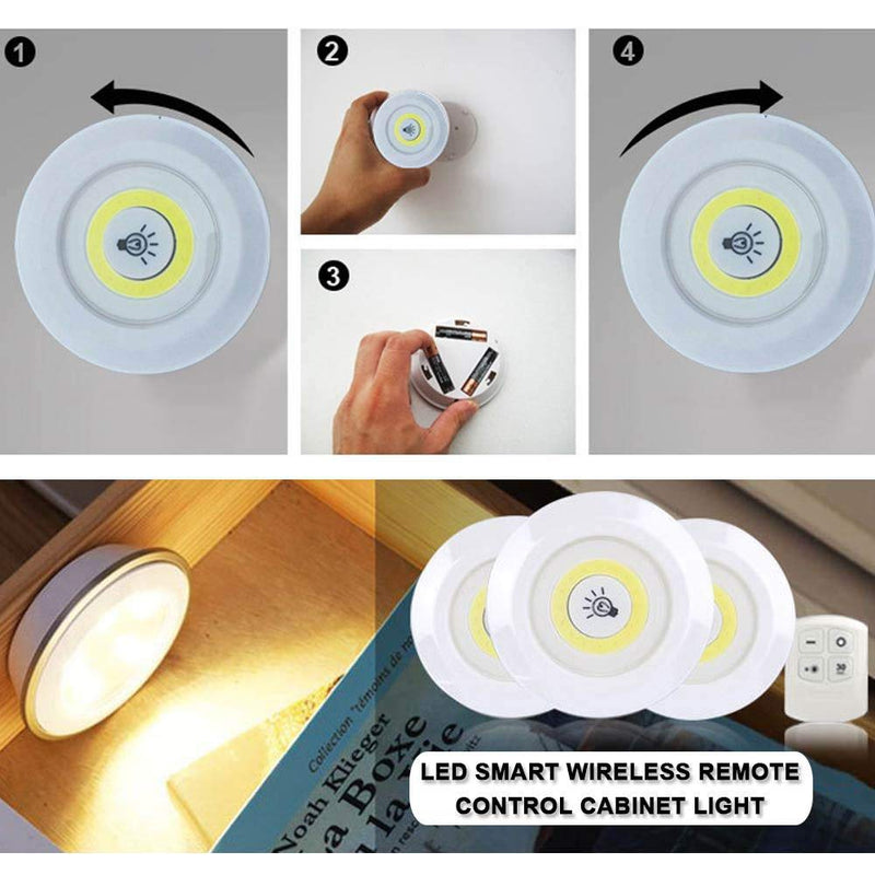 Lâmpadas de Led Light - Sem fio com Controle Remoto