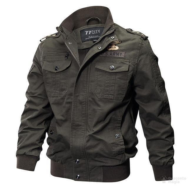 Jaqueta Masculina - Estilo Aviador Militar