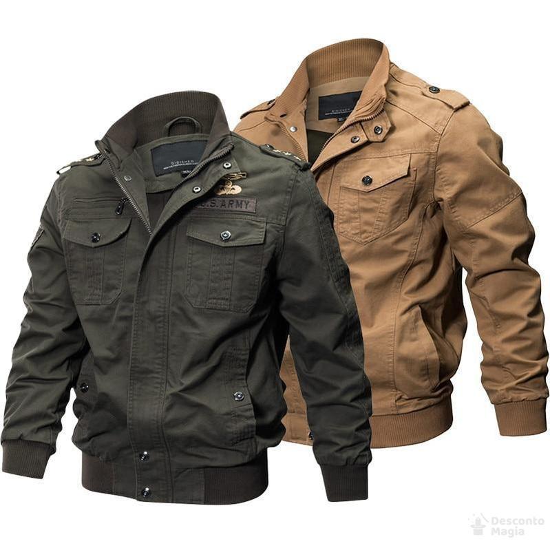 Jaqueta Masculina - Estilo Aviador Militar