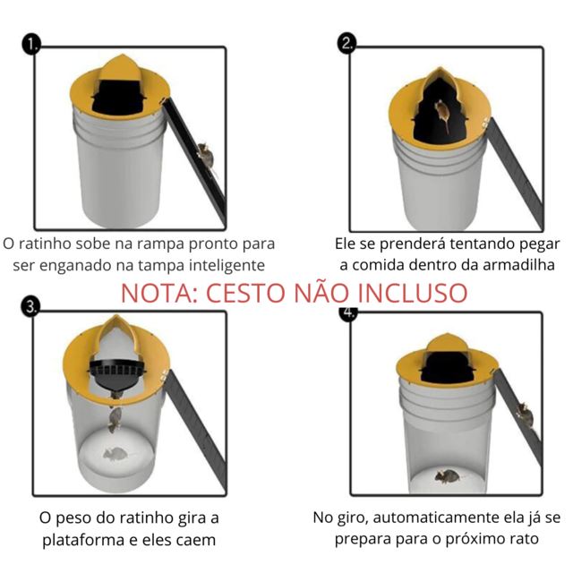 PegaRato - Armadilha Inteligente para Pegar Ratos